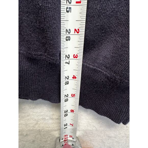 Vintage Lands' End Cotton Cashmere Sweater Mens XL 46-48 Blue V Neck Pullover - Picture 5 of 8